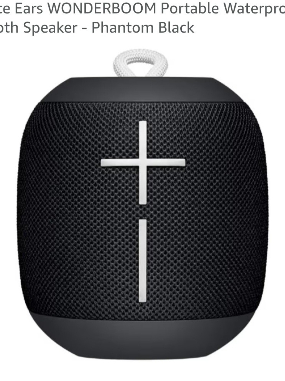 WONDERBOOM Portable Waterproof Bluetooth Speaker - Black